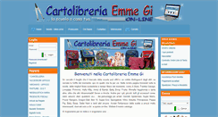 Desktop Screenshot of cartolibreriaemmegi.it